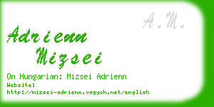 adrienn mizsei business card